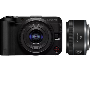 Canon EOS R50 V - (Kèm Kit Lens 14-30mm + Canon RF 50mm f/1.8 STM) Chính hãng