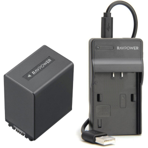 Bộ pin sạc RAVPower NP-FV100A cho Sony - Chính hãng Bộ pin sạc RAVPower NP-FV100A cho Sony - Chính hãng