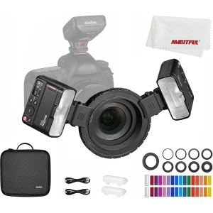 Bộ 2 đèn flash Godox MF12 Macro - Chính hãng Bộ 2 đèn flash Godox MF12 Macro - Chính hãng