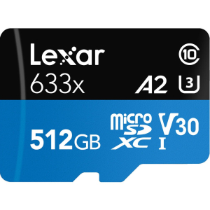Thẻ nhớ microSDXC Lexar 512GB 100MB/s UHS-I Blue Series