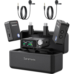 Microphone Saramonic Ultra (2TX + 1RX + Mic cài áo) - Chính hãng Microphone Saramonic Ultra (2TX + 1RX + Mic cài áo) - Chính hãng
