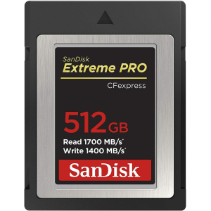 Thẻ nhớ CFexpress SanDisk Extreme PRO Type B 512GB 1700 MB/s Thẻ nhớ CFexpress SanDisk Extreme PRO Type B 512GB 1700 MB/s