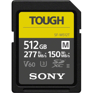 Thẻ nhớ SDXC Sony 512GB SF-M Tough UHS-II 277MB/s Thẻ nhớ SDXC Sony 512GB SF-M Tough UHS-II 277MB/s