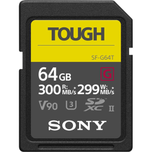 Thẻ nhớ SDXC Sony 64GB SF-G Tough UHS-II Thẻ nhớ SDXC Sony 64GB SF-G Tough UHS-II