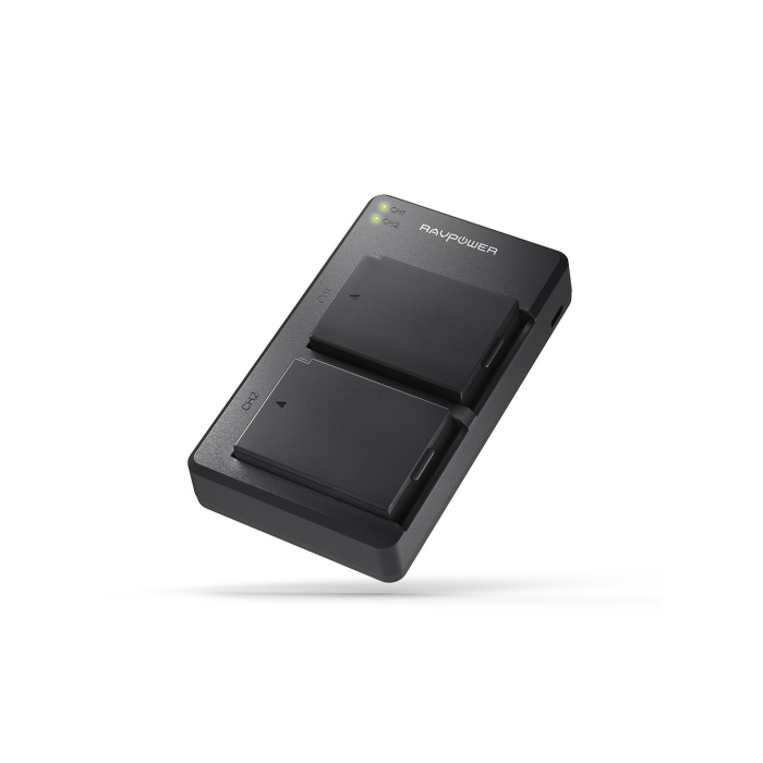 Bộ sạc đôi và 2 pin RAVPower RP-BC029 (Canon LP-E12) - Chính hãng Bộ sạc đôi và 2 pin RAVPower RP-BC029 (Canon LP-E12) - Chính hãng