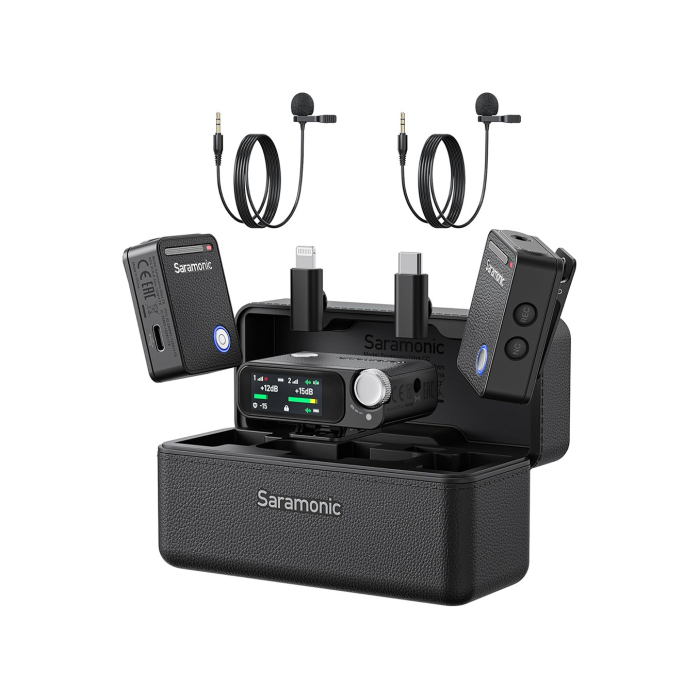 Microphone Saramonic Ultra (2TX + 1RX + Mic cài áo) - Chính hãng Microphone Saramonic Ultra (2TX + 1RX + Mic cài áo) - Chính hãng
