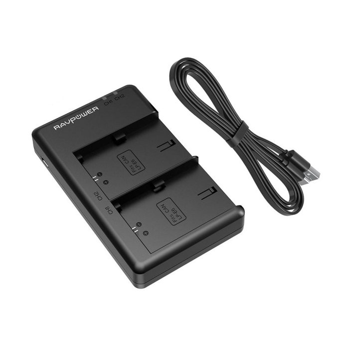 Sạc RAVPower RP-BC003 cho Canon - Chính hãng Sạc RAVPower RP-BC003 cho Canon - Chính hãng