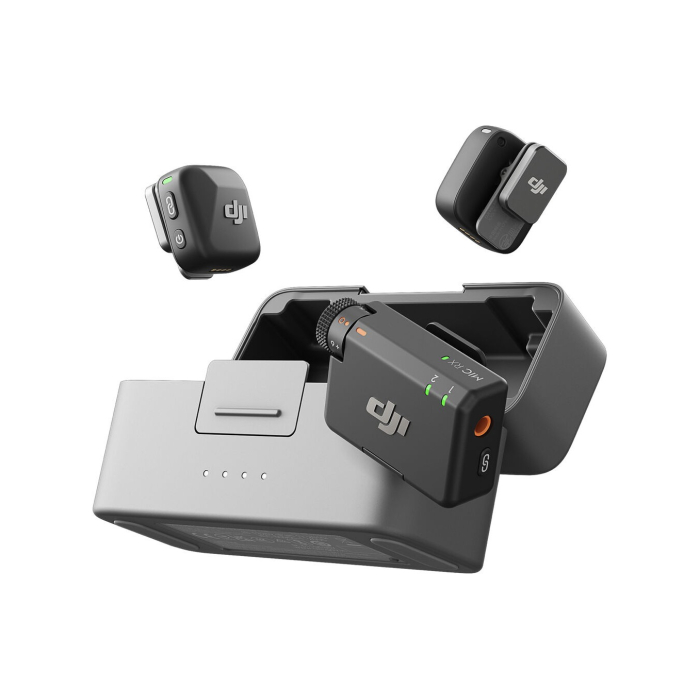Microphone DJI Mic Mini (2TX + 1RX + Hộp Sạc) - Chính hãng Microphone DJI Mic Mini (2TX + 1RX + Hộp Sạc) - Chính hãng