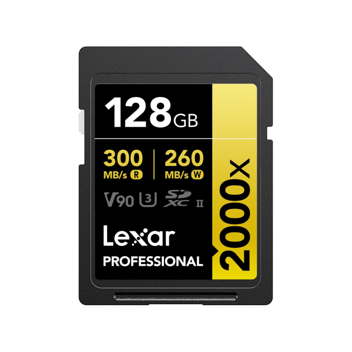 Thẻ nhớ SDXC Lexar 128GB 300MB/s Professional 2000x UHS-II Gold Series