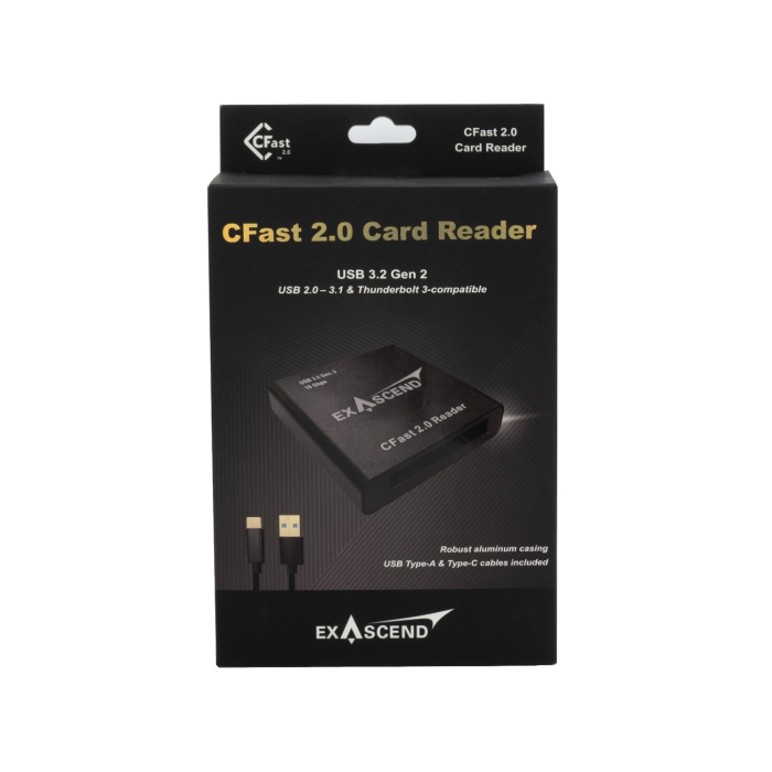Đầu đọc thẻ nhớ CFast 2.0 Exascend (USB Type-C) Đầu đọc thẻ nhớ CFast 2.0 Exascend (USB Type-C)