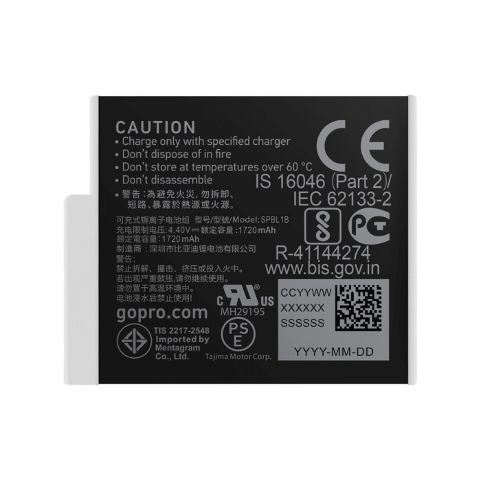 Bộ 2 pin GoPro Enduro HERO9/10/11/12 Black Bộ 2 pin GoPro Enduro HERO9/10/11/12 Black