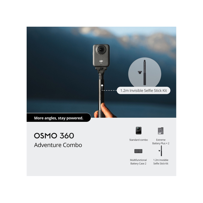 DJI Osmo 360 Adventure Combo - Chính hãng  DJI Osmo 360 Adventure Combo - Chính hãng