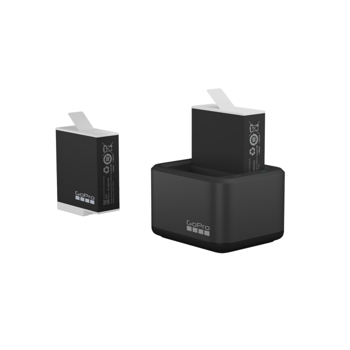 Bộ 2 pin + sạc đôi GoPro Enduro HERO9/10/11/12 Black Bộ 2 pin + sạc đôi GoPro Enduro HERO9/10/11/12 Black