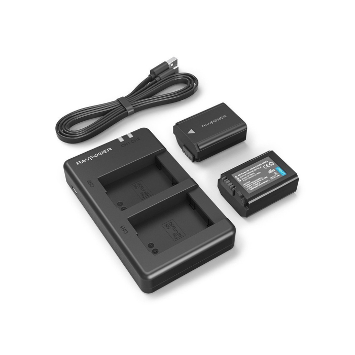 Bộ sạc đôi và 2 pin RAVPower RP-BC029 (Canon LP-E12) - Chính hãng Bộ sạc đôi và 2 pin RAVPower RP-BC029 (Canon LP-E12) - Chính hãng