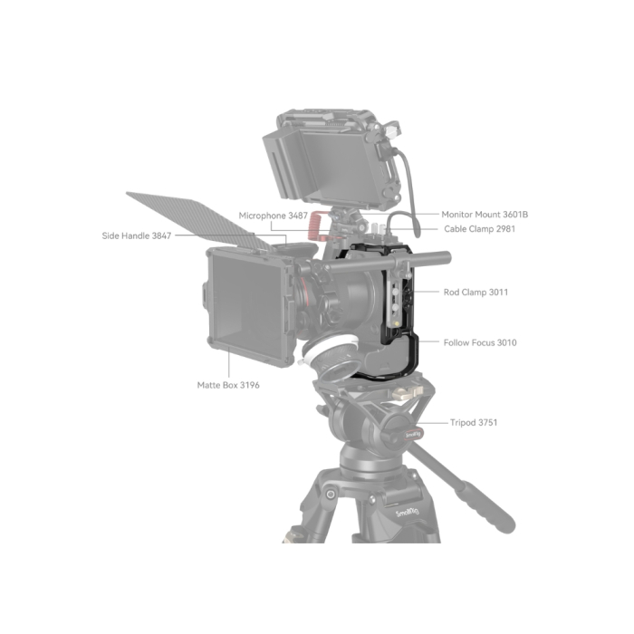SmallRig Cage for Canon EOS R6 Mark II - Chính hãng SmallRig Cage for Canon EOS R6 Mark II - Chính hãng