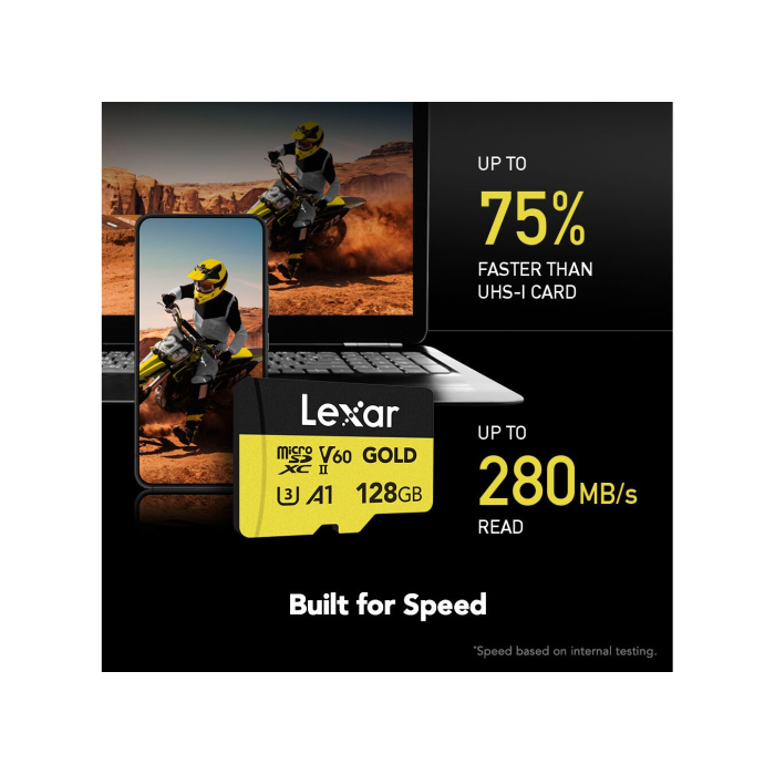 Thẻ nhớ microSDXC Lexar 256GB 280MB/s UHS-II Professional Gold Series