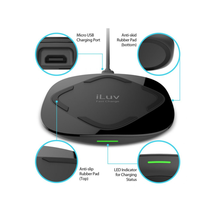 Đế sạc không dây iLuv chuẩn Qi Đế sạc không dây iLuv chuẩn Qi