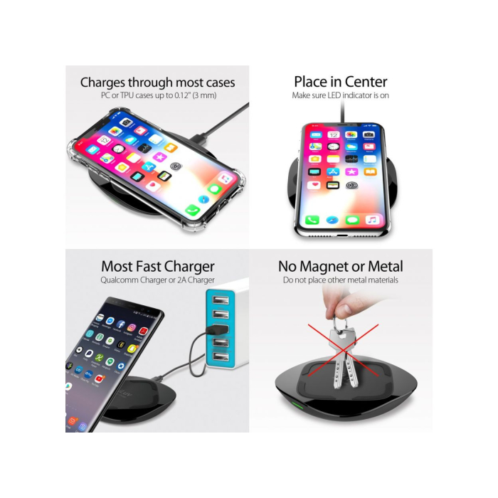 Đế sạc không dây iLuv chuẩn Qi Đế sạc không dây iLuv chuẩn Qi