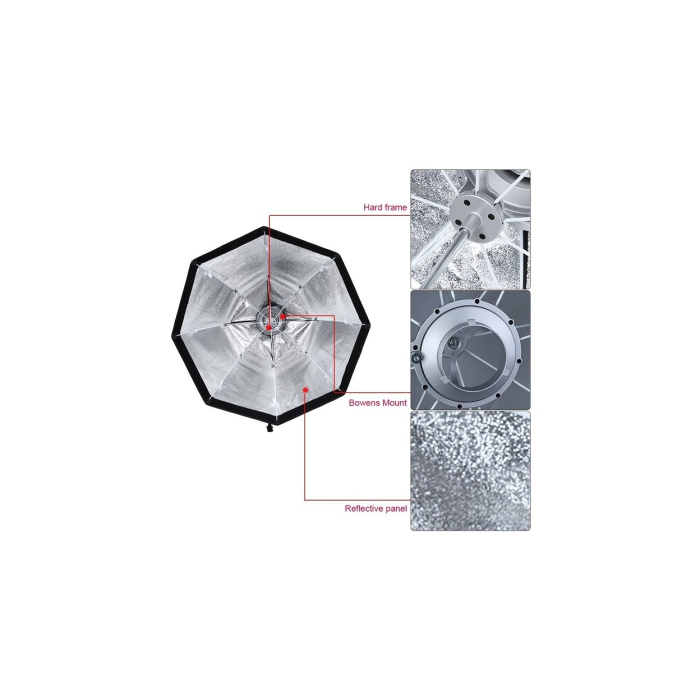 Softbox dù Godox ngàm Bowen 95cm - Chính hãng Softbox dù Godox ngàm Bowen 95cm - Chính hãng
