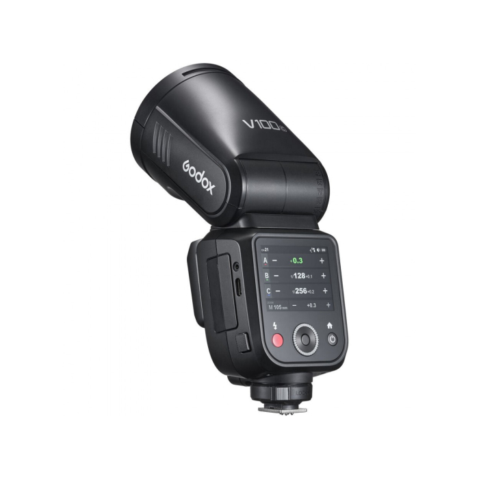 Đèn flash đầu tròn Godox V100 (For Nikon) - Chính hãng Đèn flash đầu tròn Godox V100 (For Nikon) - Chính hãng