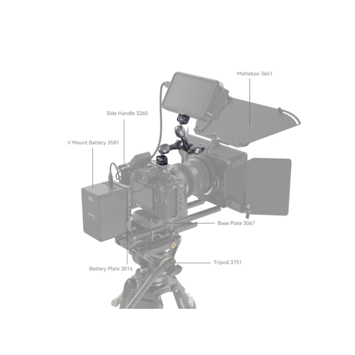 SmallRig Magic Arm with Rosette Gear (7 inches) - Chính hãng SmallRig Magic Arm with Rosette Gear (7 inches) - Chính hãng