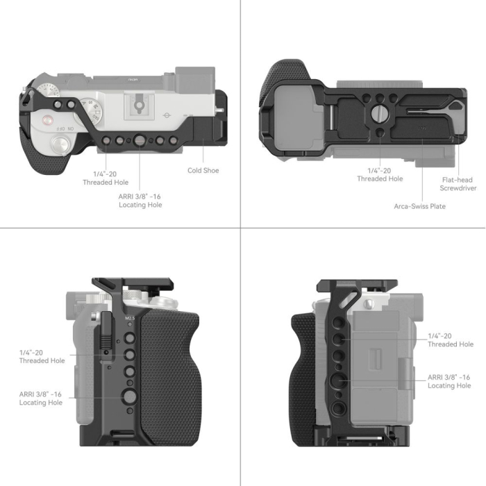 Smallrig Cage with Side Handle for Sony Alpha 7C Camera - Chính hãng