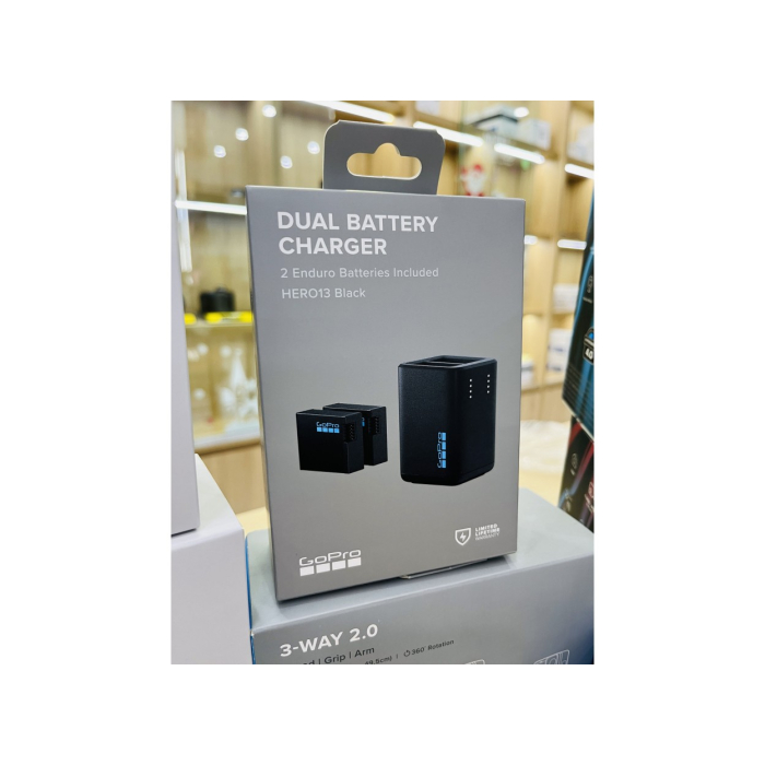 Bộ 2 pin + sạc GoPro Enduro AEDBD-201 cho HERO13 Black Bộ 2 pin + sạc GoPro Enduro AEDBD-201 cho HERO13 Black