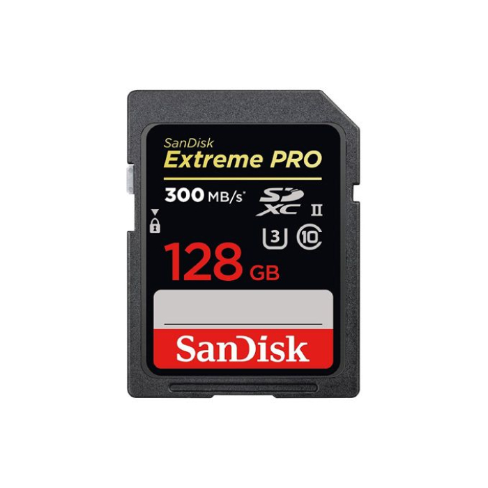 Thẻ nhớ SDHC Sandisk Extreme Pro UHS-II U3 128GB 300MB/s Thẻ nhớ SDHC Sandisk Extreme Pro UHS-II U3 128GB 300MB/s