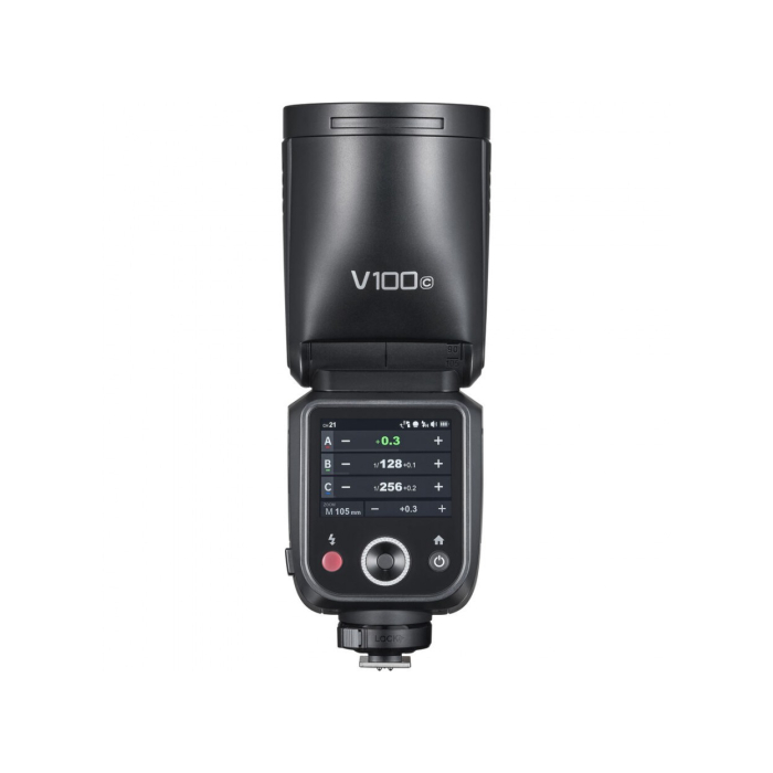 Đèn flash đầu tròn Godox V100 (For Nikon) - Chính hãng Đèn flash đầu tròn Godox V100 (For Nikon) - Chính hãng