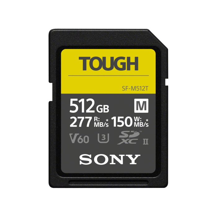 Thẻ nhớ SDXC Sony 512GB SF-M Tough UHS-II 277MB/s Thẻ nhớ SDXC Sony 512GB SF-M Tough UHS-II 277MB/s