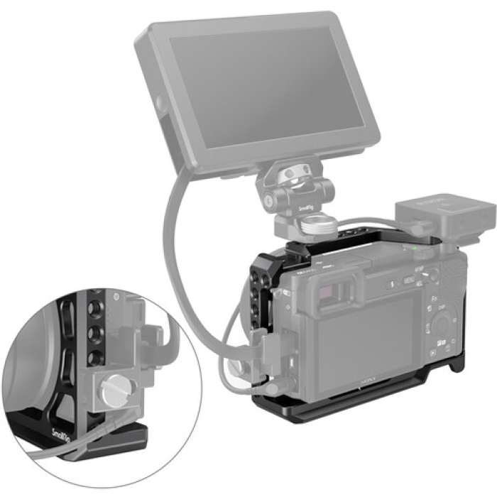 SmallRig Camera Cage with Silicone Handle for Sony A6100/A6300/A6400 - Chính hãng