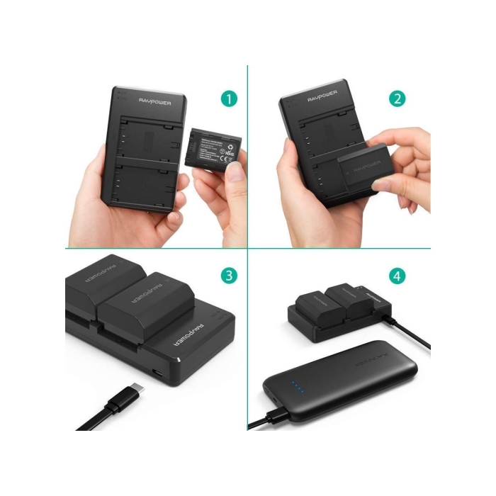 Bộ 2 pin và sạc kép RAVPower RP-BC018 for Sony - Chính hãng (NP-FZ100) Bộ 2 pin và sạc kép RAVPower RP-BC018 for Sony - Chính hãng (NP-FZ100)