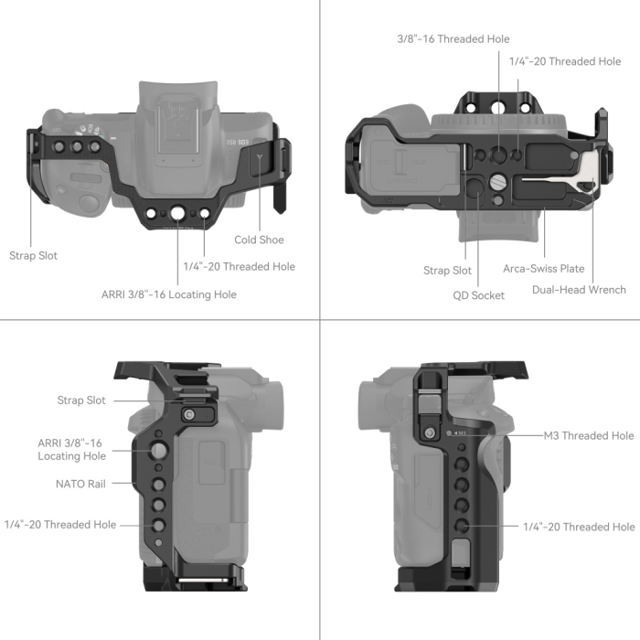 SmallRig Cage for Canon EOS R50 - Chính hãng SmallRig Cage for Canon EOS R50 - Chính hãng