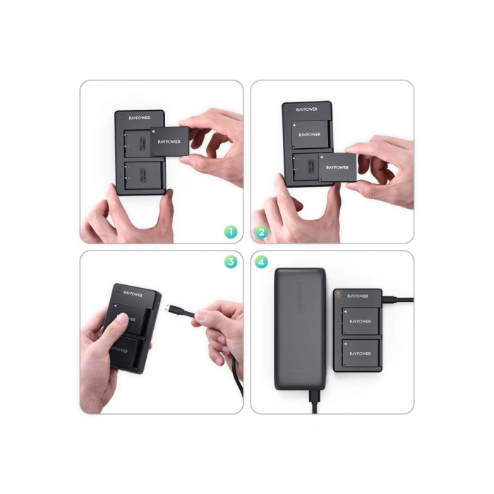 Bộ 2 pin và sạc kép RAVPower RP-BC023 for Fujifilm - Chính hãng (NP-W126S) Bộ 2 pin và sạc kép RAVPower RP-BC023 for Fujifilm - Chính hãng (NP-W126S)