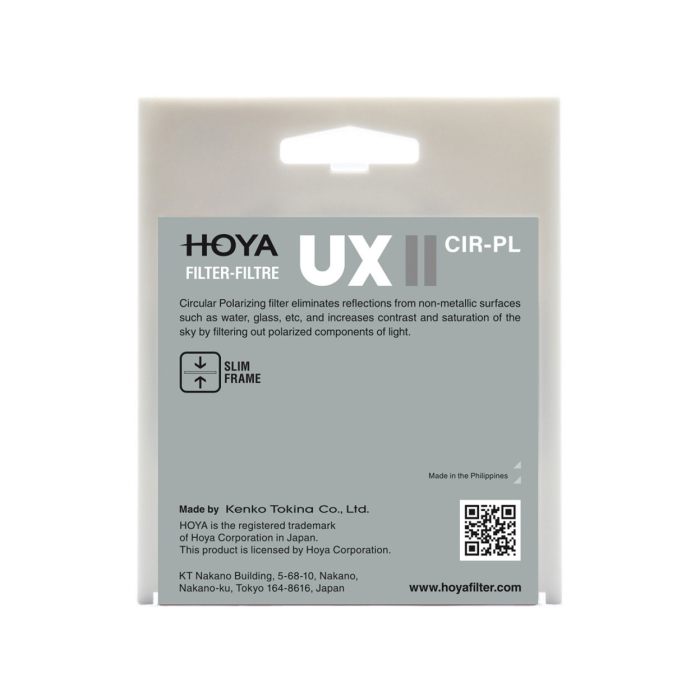 Filter Hoya UX II CIR-PL 72mm - Chính hãng