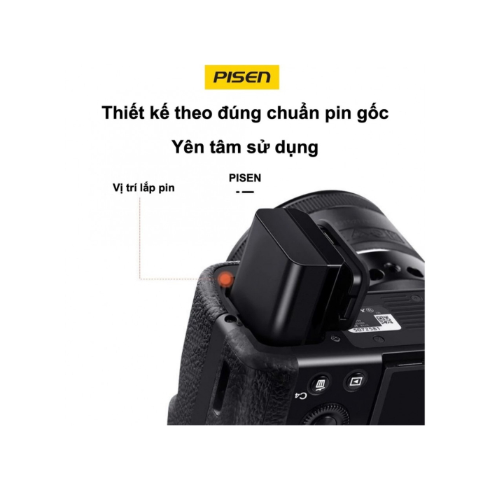 Pin sạc Pisen NP-FW50 dùng cho Sony - Chính hãng Pin sạc Pisen NP-FW50 dùng cho Sony - Chính hãng