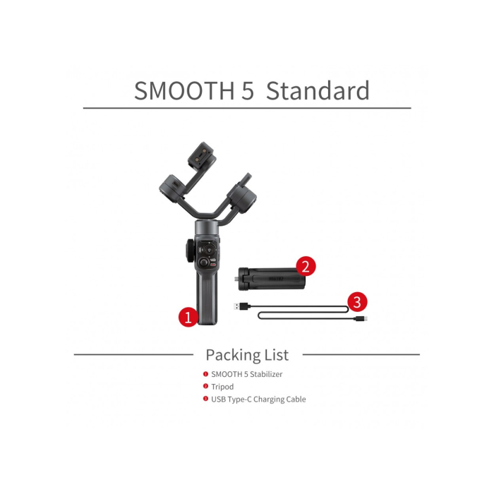Gimbal Zhiyun Smooth 5 - Chính hãng Gimbal Zhiyun Smooth 5 - Chính hãng
