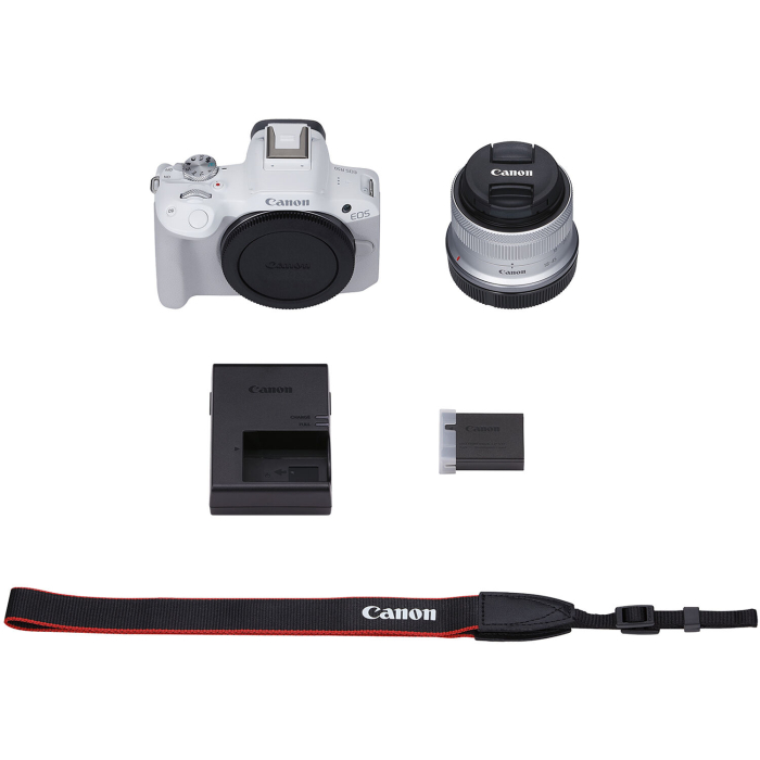 Canon EOS R50 - (Kèm Kit Lens 18-45mm) Trắng Chính hãng  Canon EOS R50 - (Kèm Kit Lens 18-45mm) Trắng Chính hãng