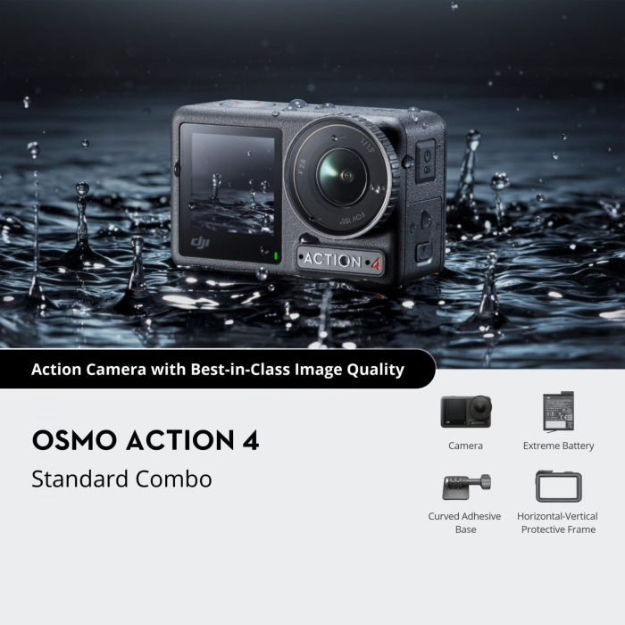 DJI Osmo Action 4 Standard Combo - Chính hãng  DJI Osmo Action 4 Standard Combo - Chính hãng